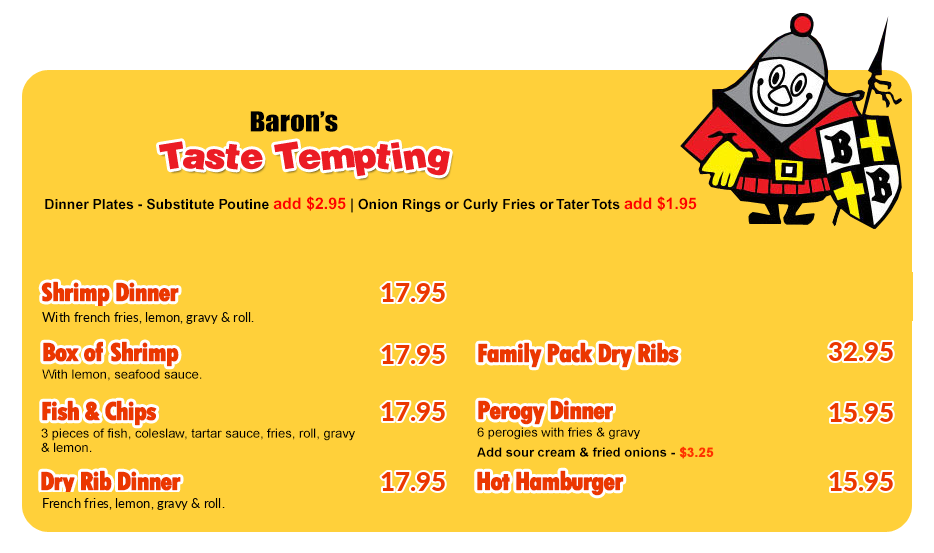 Burger Baron Valleyview taste tempting